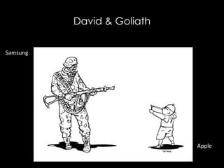 David & Goliath
Samsung
Apple
 