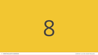 COMPANY CULTURE UNDER PRESSUREBERATUNG JUDITH ANDRESEN
8
12
 