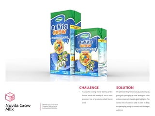 We adapted the main design for the Tetrapak
packaging into the 400g and 900g can variants.
MAIN DESIGN ADAPTATION
 