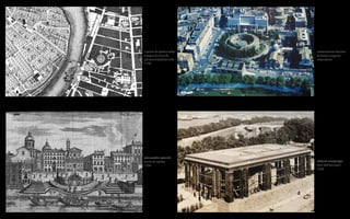 sistemazione fascista 
di piazza augusto 
imperatore 
il porto di ripetta nella 
mappa di roma di 
giovanni battista nolli 
1748 
alessandro specchi 
porto di ripetta 
1704 
vittorio morpurgo 
teca dell’ara pacis 
1938 
 