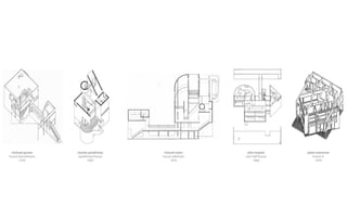 michael graves 
house hanselmann 
1970 
charles gwathmey 
gwathmey house 
1967 
john hejduk 
one-half house 
1966 
richard meier 
house saltzman 
1970 
peter eisenman 
house iii 
1970 
 