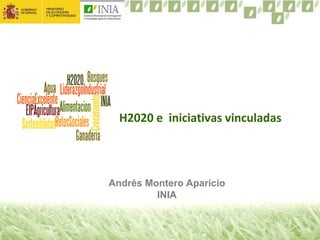 H2020 e iniciativas vinculadas
Andrés Montero Aparicio
INIA
 