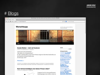 # Blogs
Mittwoch, 11. September 13
 