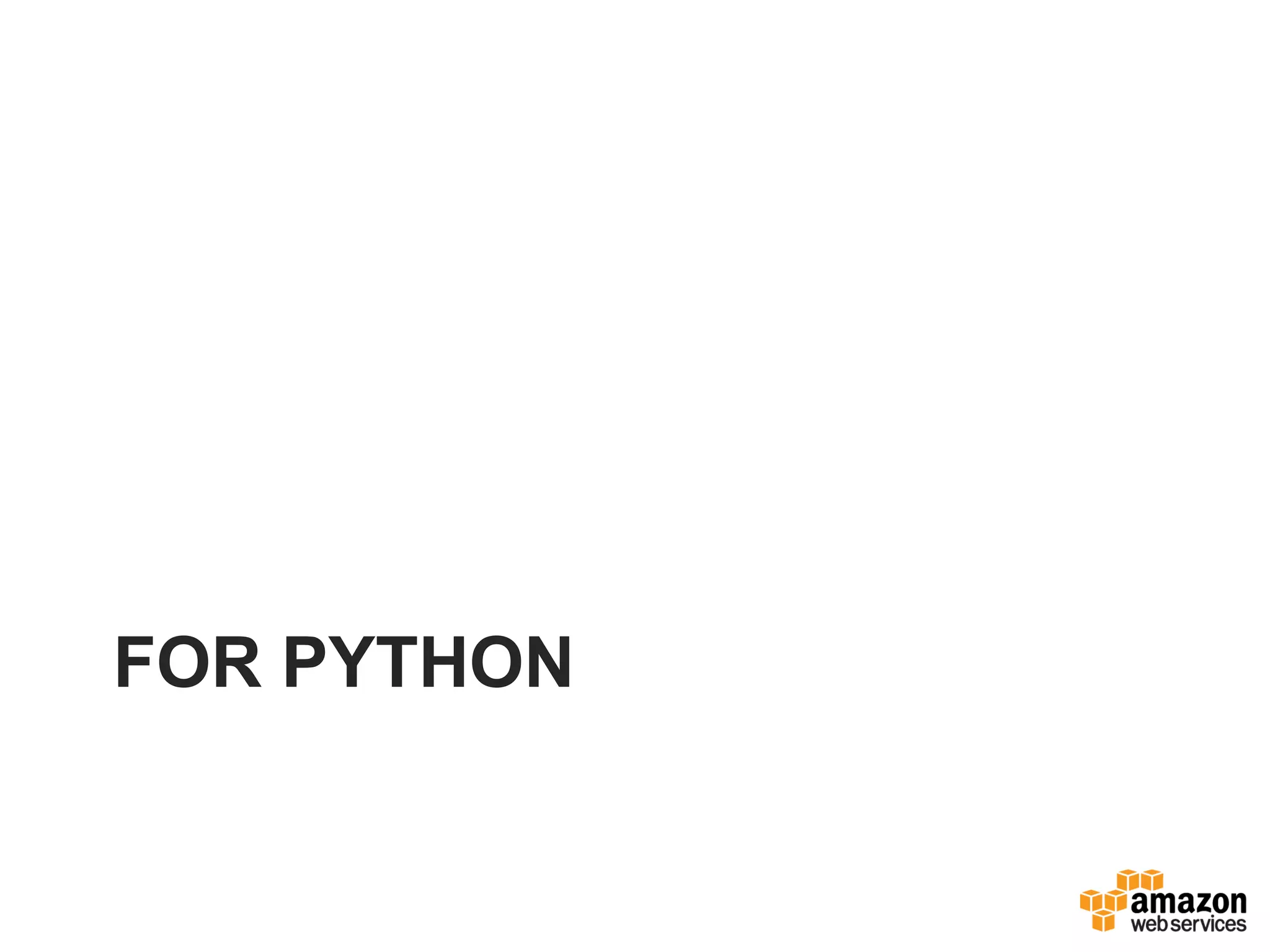 FOR PYTHON
 