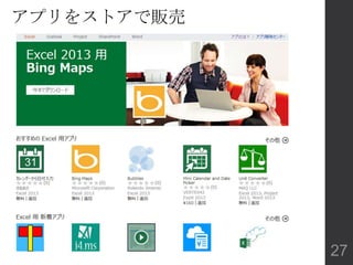 アプリをストアで販売
27
 