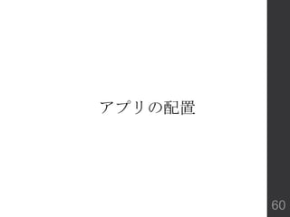 アプリの配置
60
 