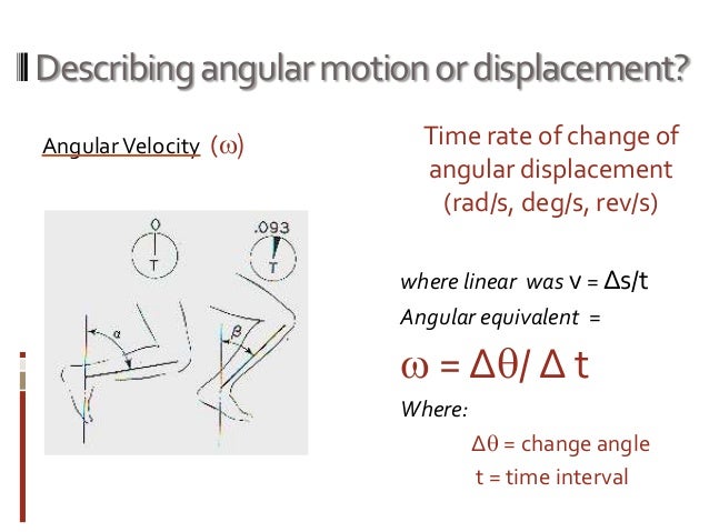 angular kinematics