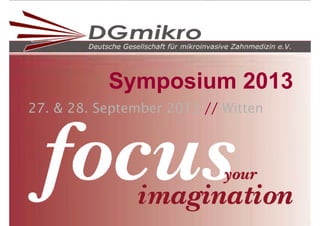 Symposium 2013
27. & 28. September 2013 // Witten

 