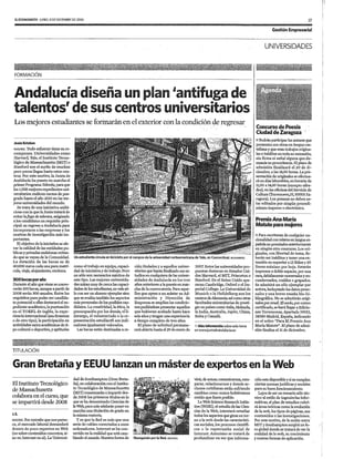 Andalucía diseña un plan "antifuga de talentos" de sus centros universitarios