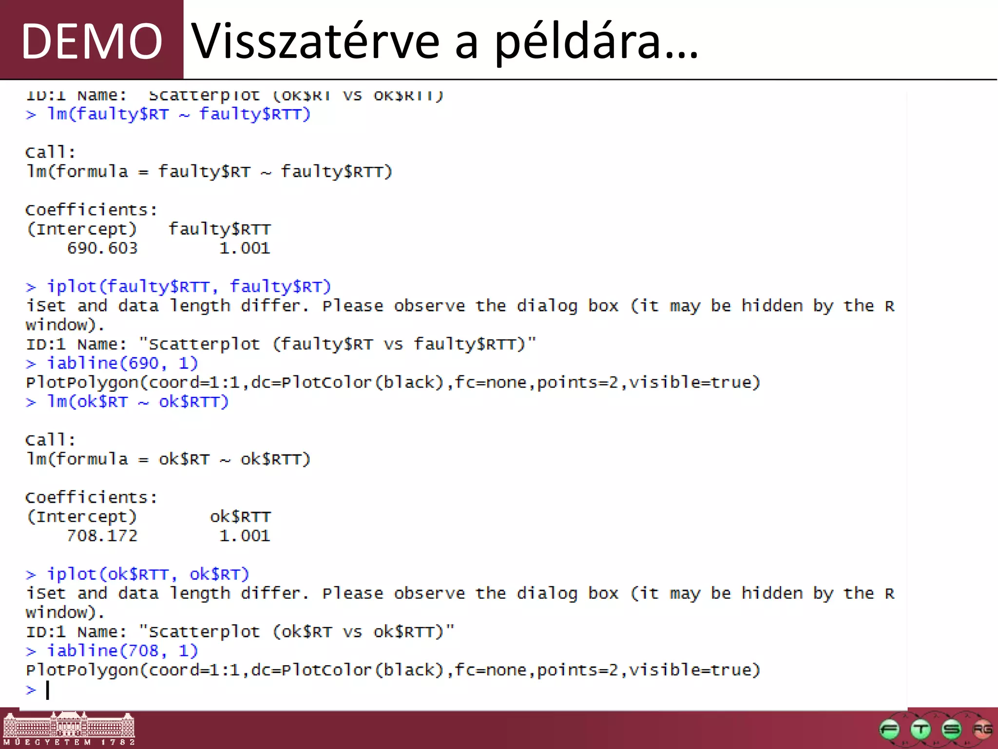 DEMO Visszatérve a példára…
 