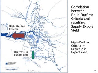 10
Correlation
between
Delta Outflow
Criteria and
resulting
Supply Export
Yield
High-Outflow
Criteria
Decrease in
Export Yield
High-Outflow
Criteria =
Decrease in
Export Yield
 