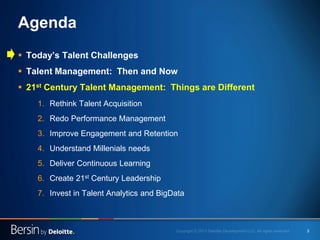 21st Century Talent Management:  The New Ways Companies Hire, Engage, and Lead Slide 3