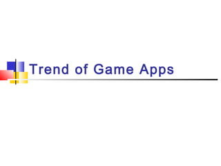 Trend of Game Apps
 