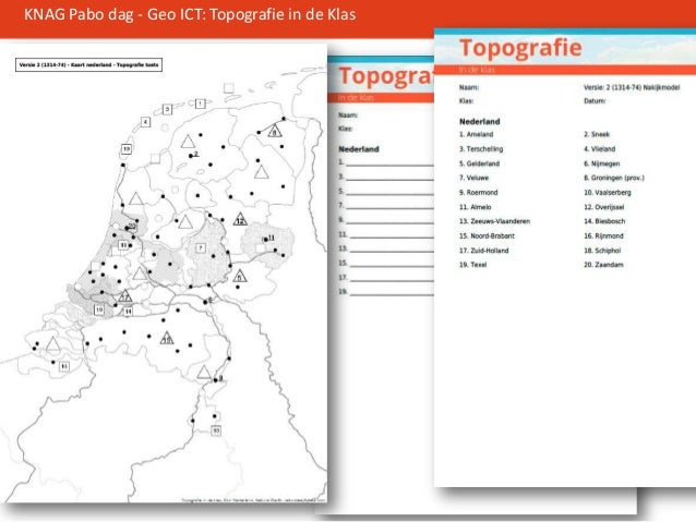 KNAG Pabo dag - Topografie in de Klas