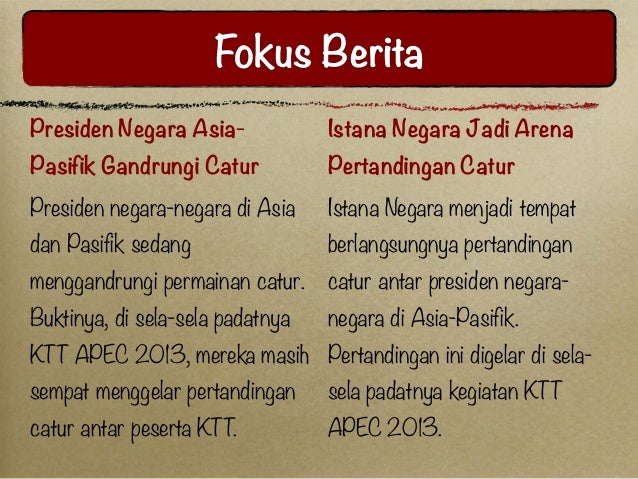 Teknik Menulis Berita Langsung (Straight News)