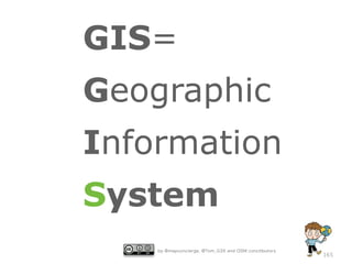 GIS=
Geographic
Information
System
by @mapconcierge, @Tom_G3X and OSM conctibutors

165

 