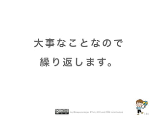 大事なことなので
繰 り 返 し ま す。

by @mapconcierge, @Tom_G3X and OSM conctibutors

184

 