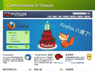 Communities in Taiwan

 