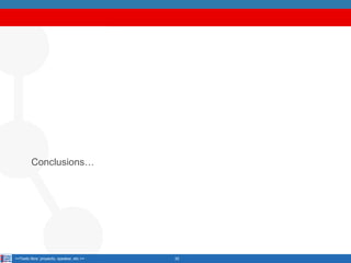 Conclusions…

<<Texto libre: proyecto, speaker, etc.>>

32

 