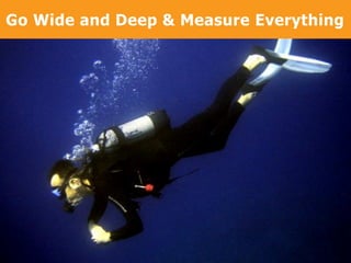 Go Wide and Deep & Measure Everything

Copyright
Copyright © 2013, SiteTuners - All Rights Reserved. © 2012, SiteTuners- All Rights Reserved.

@tim_ash #pubcon

 