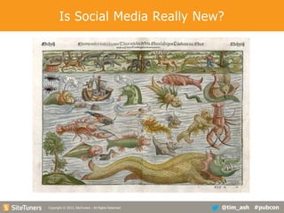 Is Social Media Really New?

Copyright
Copyright © 2013, SiteTuners - All Rights Reserved. © 2012, SiteTuners- All Rights Reserved.

@tim_ash #pubcon

 