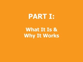 PART I:
What It Is &
Why It Works

Copyright
Copyright © 2013, SiteTuners - All Rights Reserved. © 2012, SiteTuners- All Rights Reserved.

@tim_ash #pubcon

 