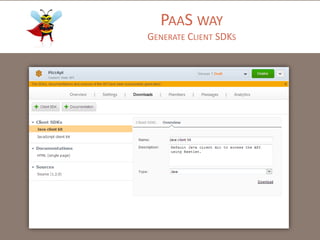 PAAS WAY
GENERATE CLIENT SDKS

 