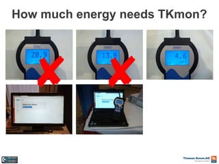 How much energy needs TKmon?

 

 
