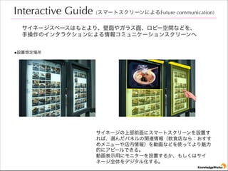 Interactive Guide (ީ`ȥ`ˤFuture communication)
ͩ`ک`ϤȤꡢ䥬饹桢ө`gʤɤ
ֲΥ󥿥饯ˤ󥳥ߥ˥`󥹥`
O붨

ͩ`ϲǰ˥ީ`ȥ`Oä
СxѥͥvBʳʤ飺
˥`󣩤ӻʤɤʹäƤ
Ĥ˥ԩ`Ǥ롣
ӻʾä˥˥`Oä뤫⤷ϥ
ͩ`ȫǥ뻯롣

 