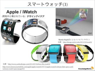 ީ`ȥå(3)
Apple / iWatch
(_kФ

Ƥ) ǥ󥢥ǥ

Martin HajekϤˤ륳󥻥ץȥǥ
չhttp://design.style4.info/2013/10/iwatch/

չhttp://www.yankodesign.com/2013/07/26/love-this-iwatch/
http://www.knowyourmobile.com/apple/apple-iwatch/19775/apple-iwatch-release-date-specs-andrumours-watch-space/page/0/1

 