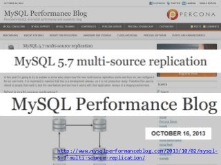 multi-source Replication

並列
(同時)
接続
http://www.mysqlperformanceblog.com/2013/10/02
/mysql-5-7-multi-source-replication/ よ...