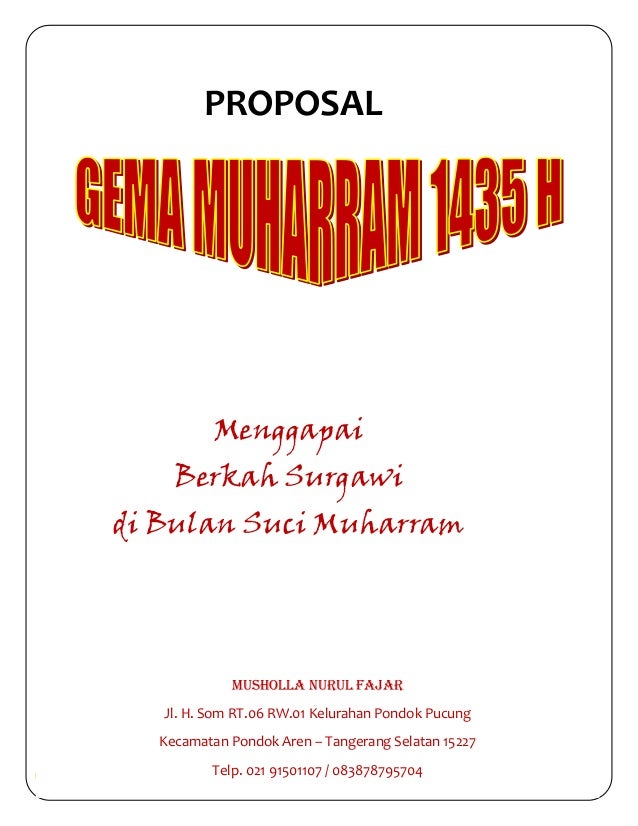 Contoh proposal 1 muharram