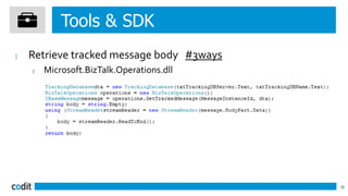 20131028 BTUG.be - BizTalk Tracking