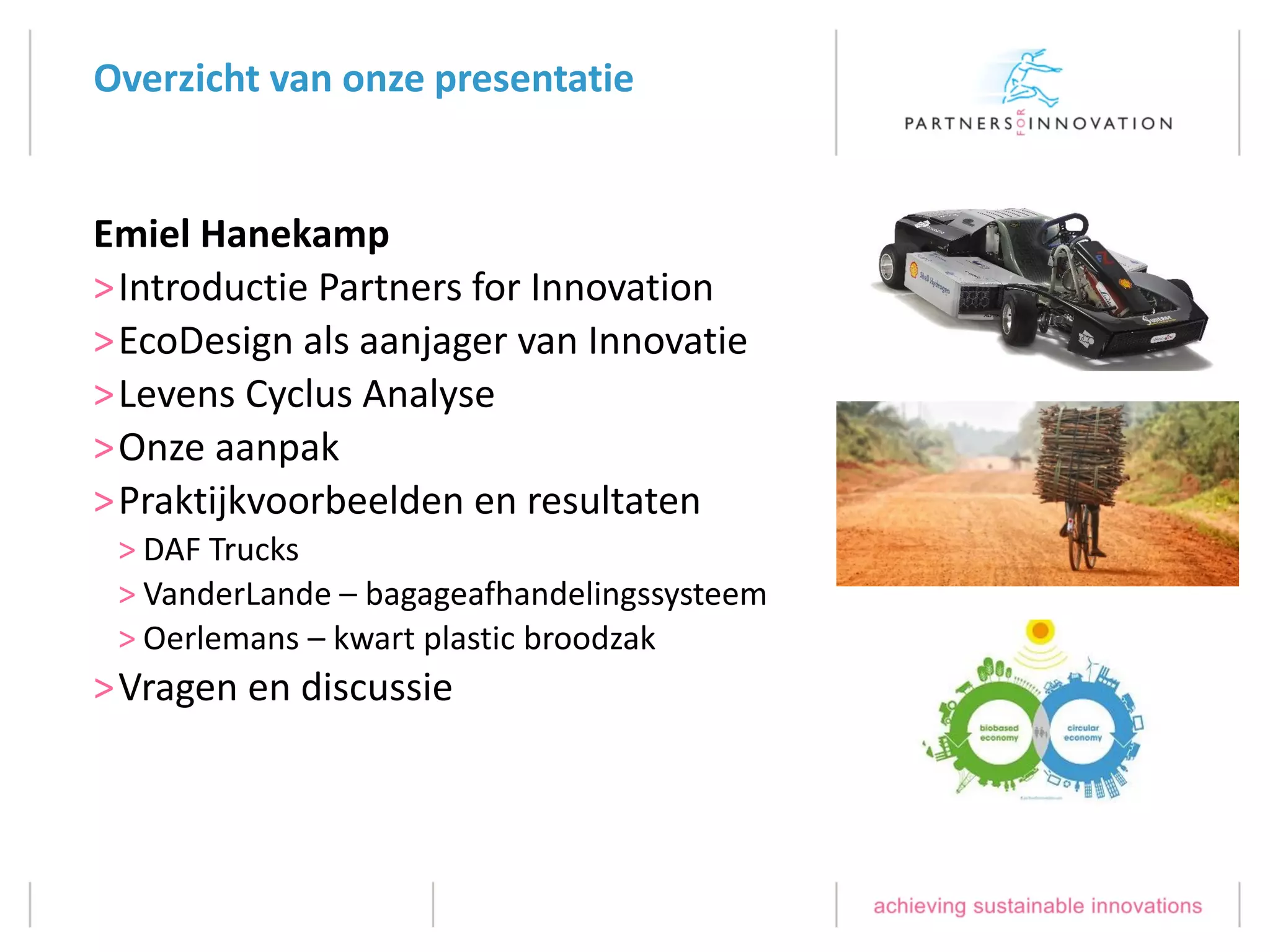 EcoDesign voorbeelden van Partners for Innovation