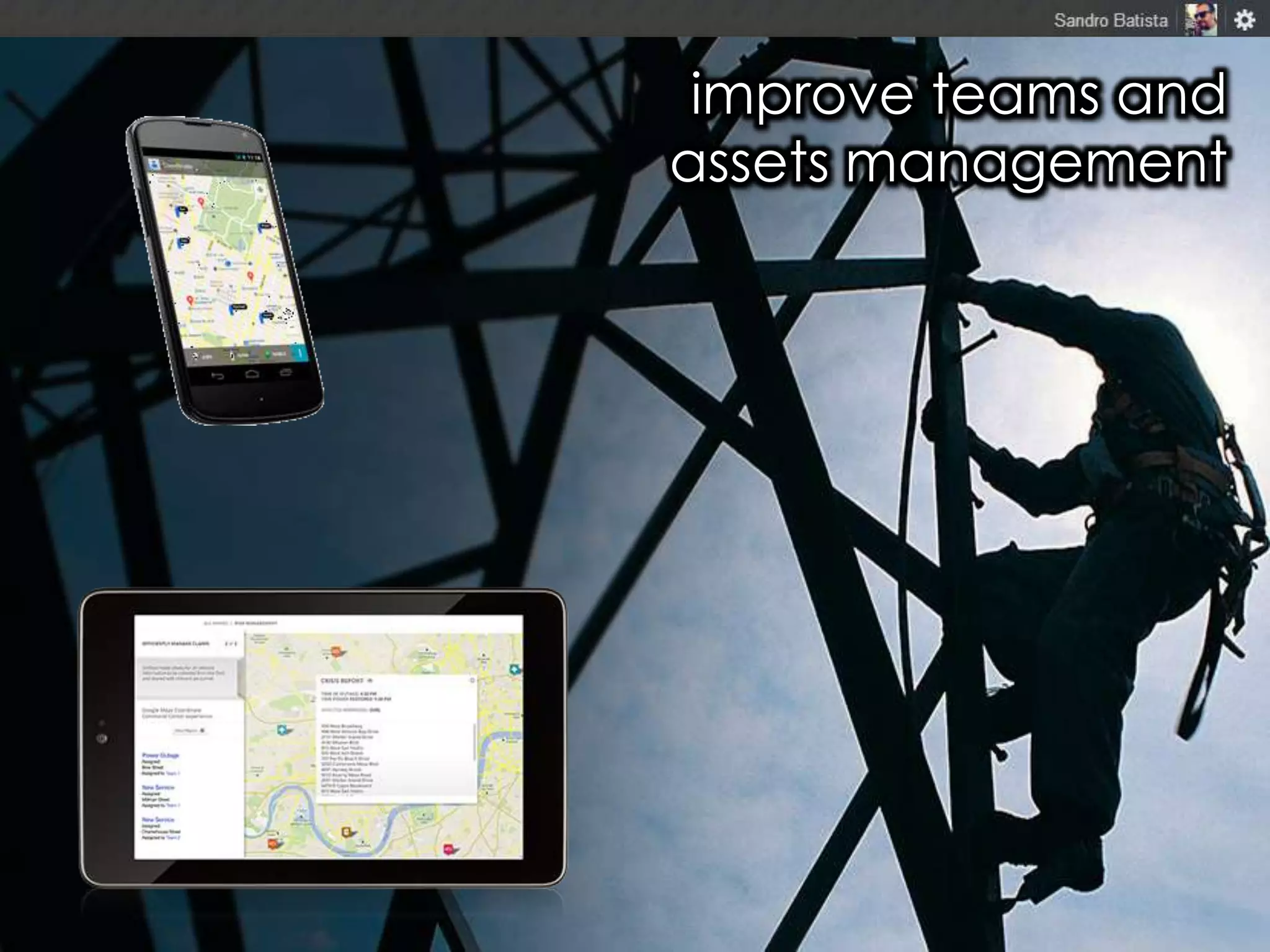 improve teams and
assets management

 