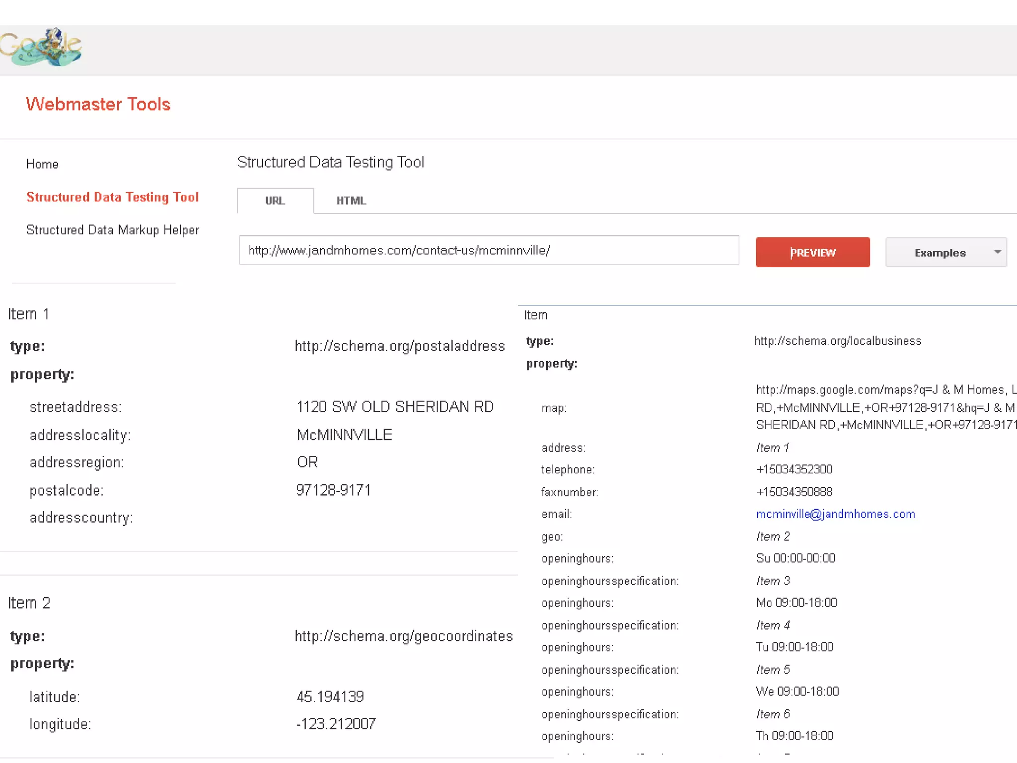 Local Search Contact Page

 