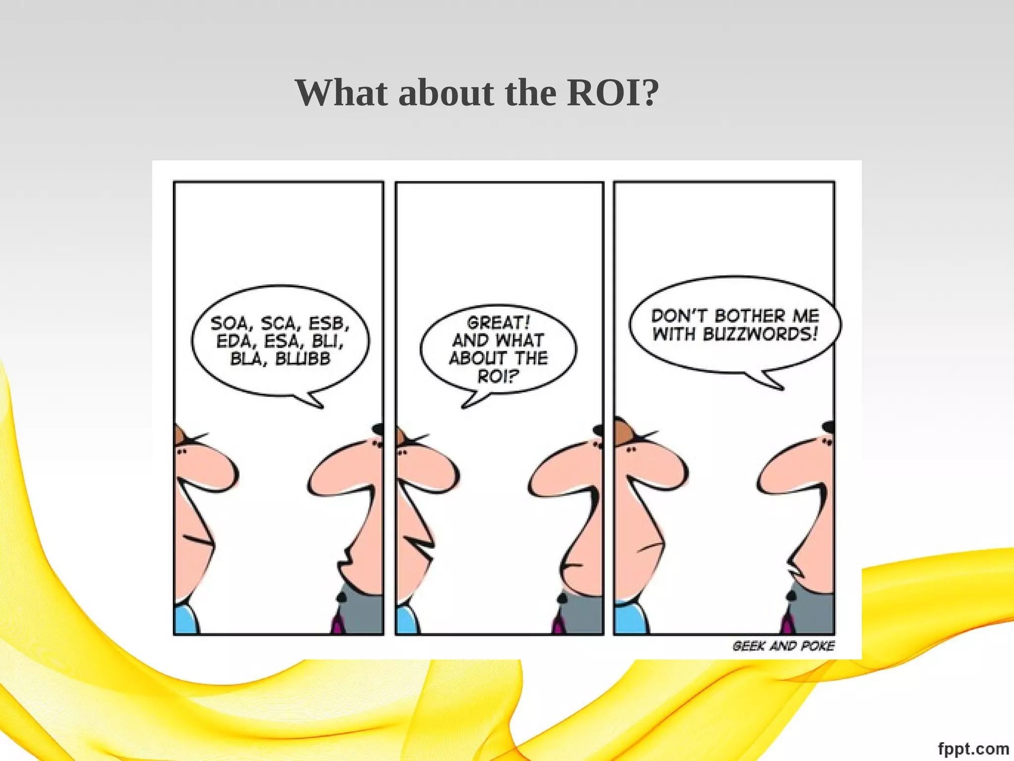 What about the ROI?

 