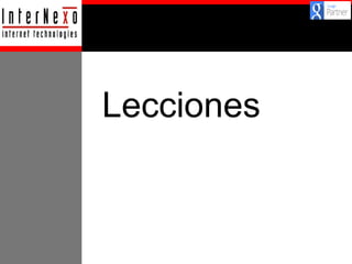Lecciones

 