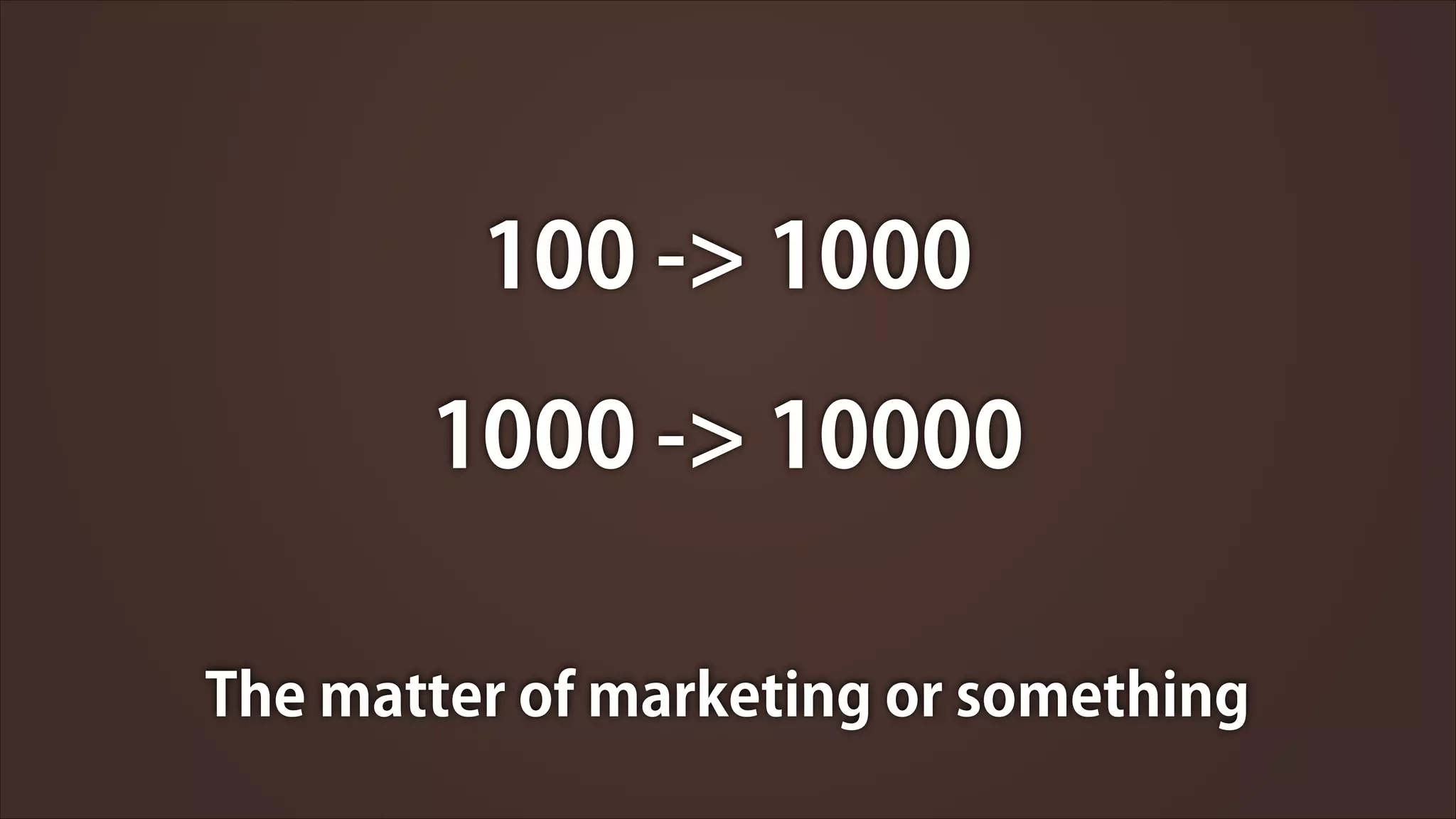 100 -> 1000
1000 -> 10000
The matter of marketing or something

 