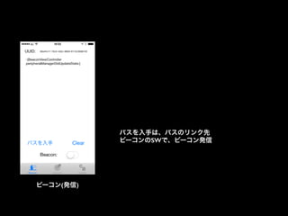 パスを入手は、パスのリンク先
ビーコンのSWで、ビーコン発信

ビーコン(発信)

 