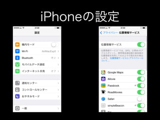 iPhoneの設定

 