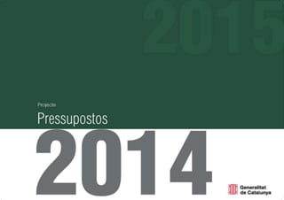 Projecte de Pressupostos de la Generalitat 2014