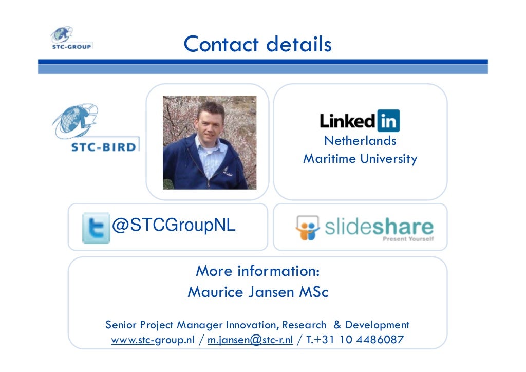 20131107 STCGroup Port Management Program Rotterdam Slidedeck