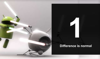 1Difference is normal
 