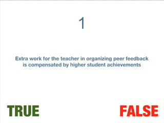 Formative assessment and peer feedback | PPT