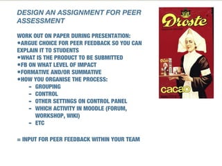 Formative assessment and peer feedback | PPT