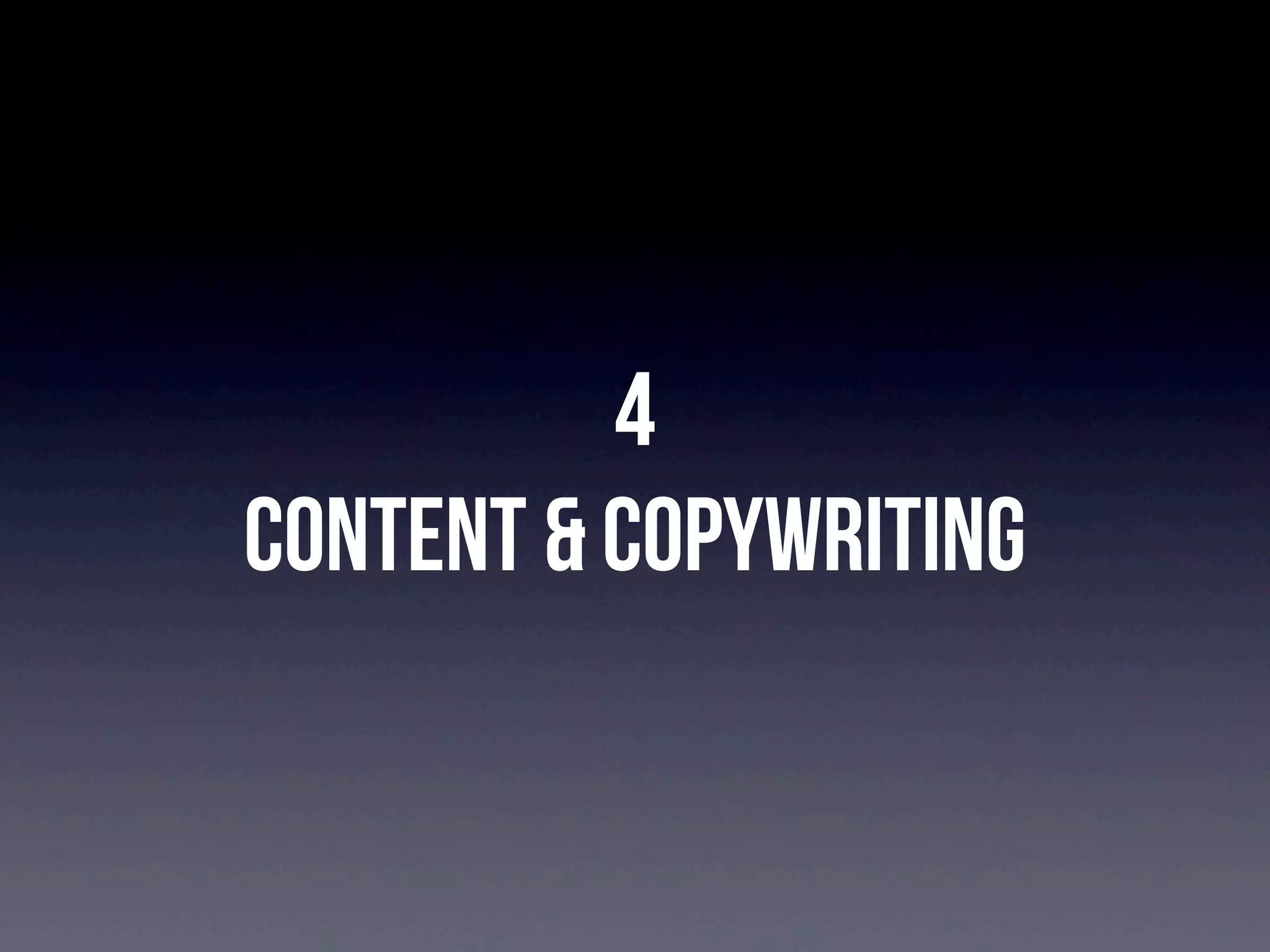 4
Content & Copywriting

 