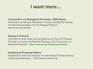 I want more...
Convention on Biological Diversity: ABS Series
Factsheets on Genetic Resources, Access and Benefit-sharing,...