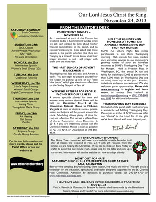 View this bulletin online at www.TheCatholicDirectory.com

 