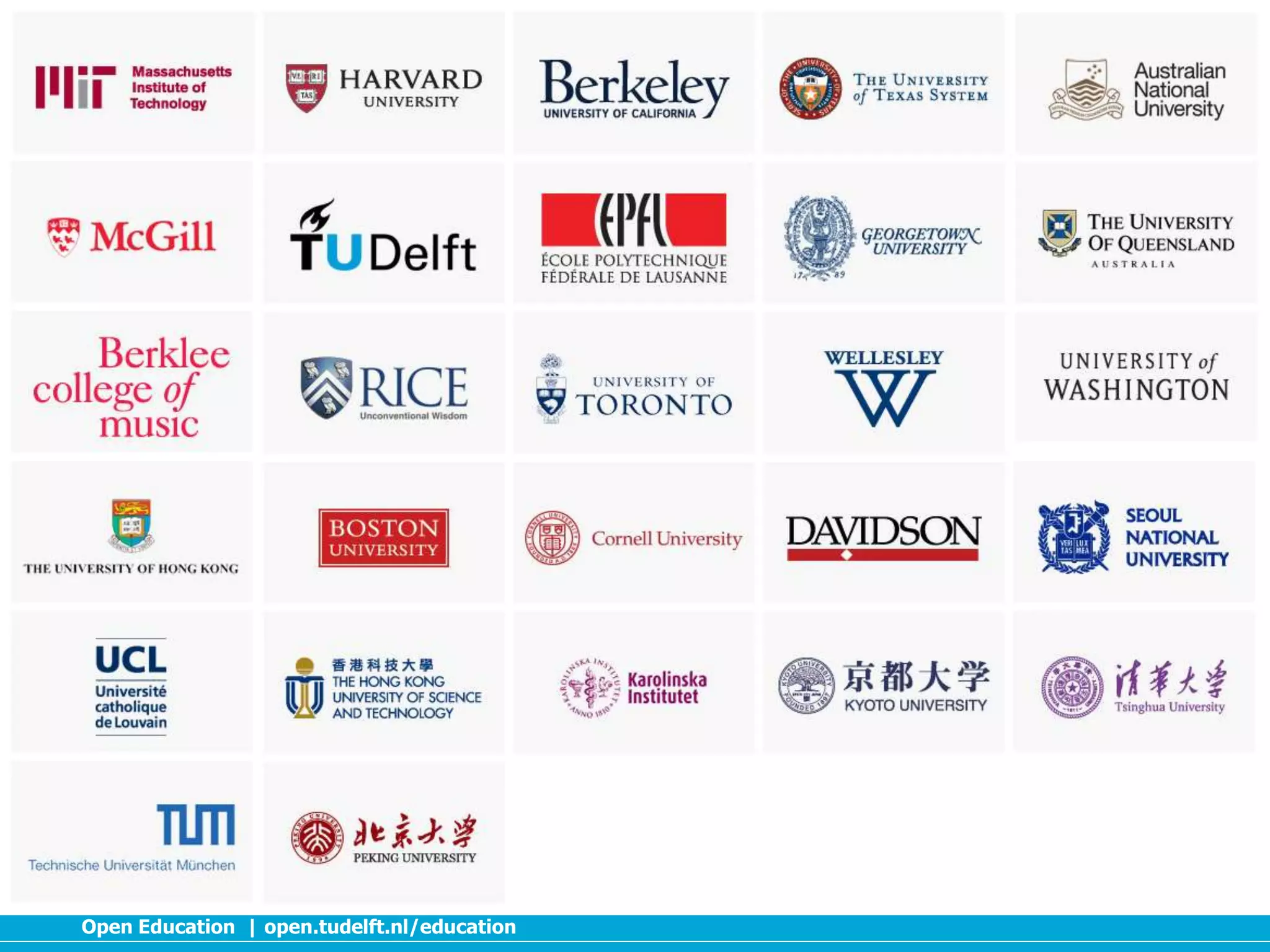 Open Education | open.tudelft.nl/education

 